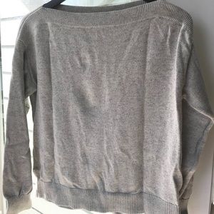 Gray Everlane Boatneck Sweater